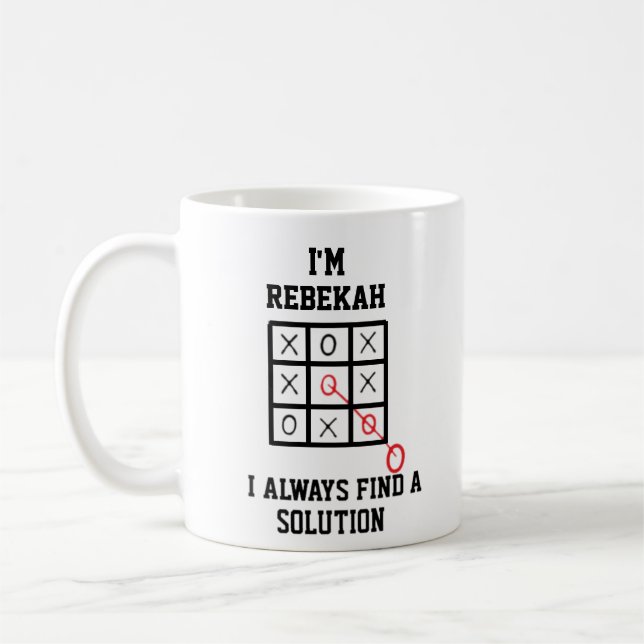 Im Rebekah I Always Find A Solution Mug (Left)