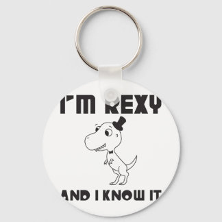 I'm Rexy And I Know It Key Ring