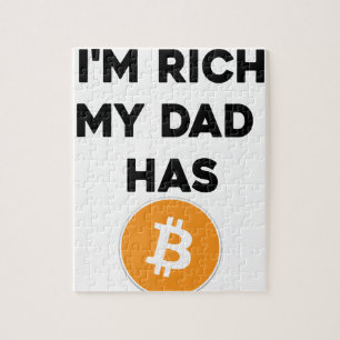 I'm Rich - My Dad has Bitcoin Jigsaw Puzzle