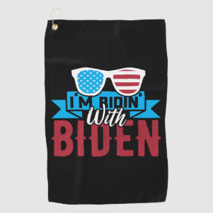 I'm Ridin With Biden Golf Towel