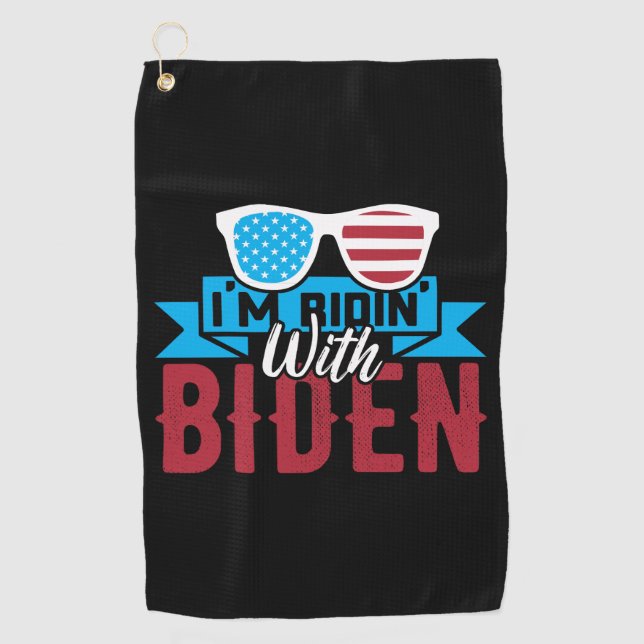 I'm Ridin With Biden Golf Towel (Front)
