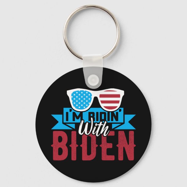 I'm Ridin With Biden Key Ring (Front)