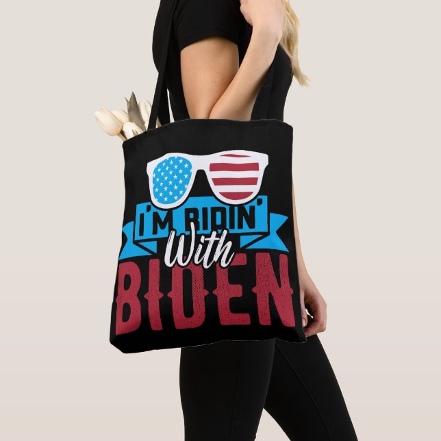 I'm Ridin With Biden Tote Bag (Close Up)