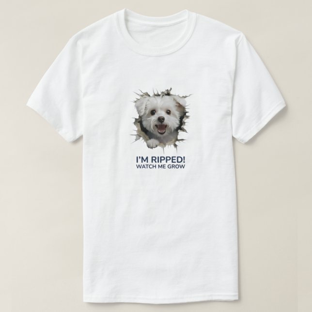 I'm Ripped! Puppy Breakout Tee (Design Front)