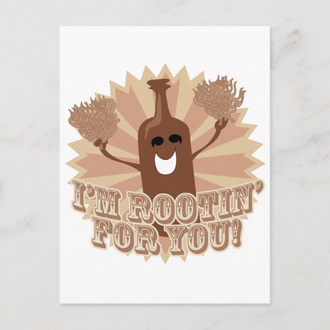 I'm rootin for you! postcard (Front)