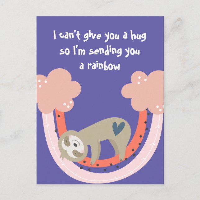 I'm Sending You A Rainbow Smile Postcard (Front)