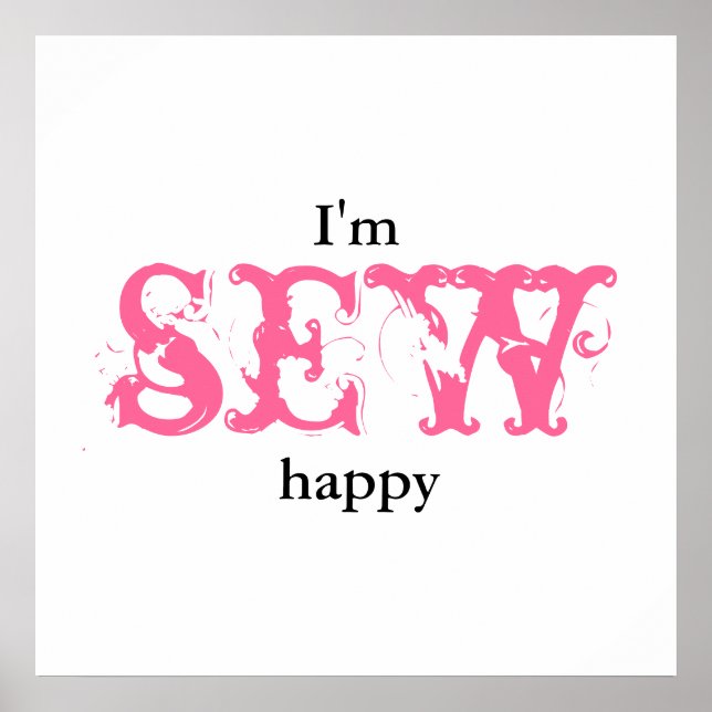 I'm sew happy - Poster (Front)