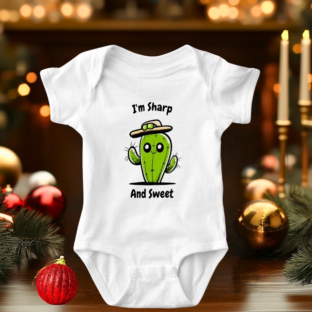 I'm Sharp and Sweet Cactus Toddler Baby Bodysuit (Creator Uploaded)