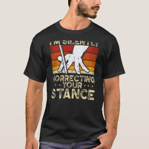 I'm Silently Correcting Your Stance Backprint Pool T-Shirt