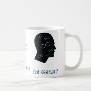 I'm smart- Head with infinity symbols - Mug