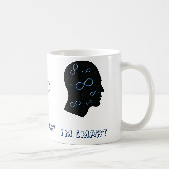 I'm smart- Head with infinity symbols - Mug (Right)