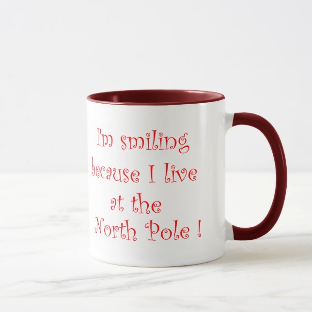 I'm smiling because -mug mug (Right)