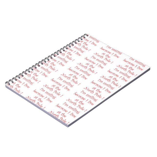 I'm smiling because-notebook notebook (Left Side)