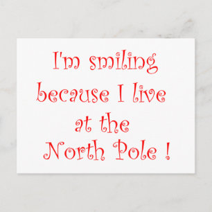 I'm smiling because...-postcard postcard