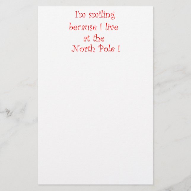 I'm smiling because-stationery stationery (Front)