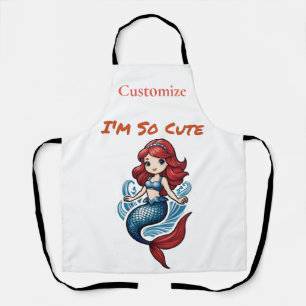 I'm So Cute Mermaid Thunder_Cove Apron