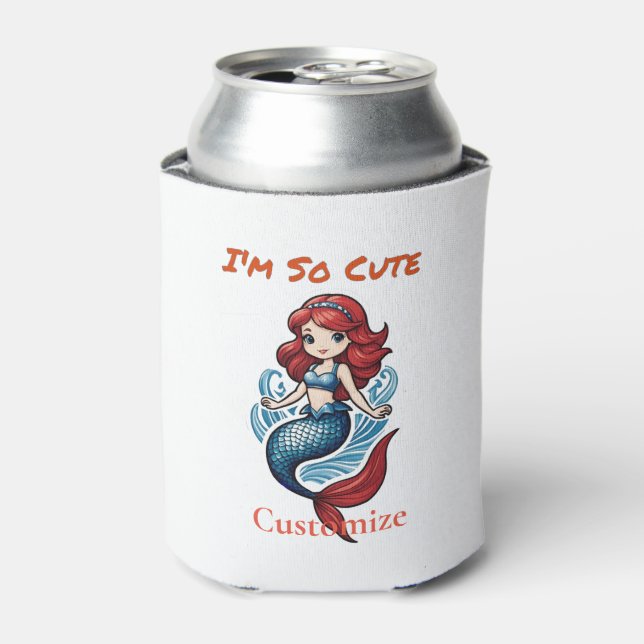I'm So Cute Mermaid Thunder_Cove  Can Cooler (Can Front)
