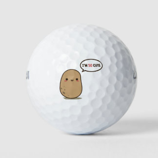 I'm so cute potato golf balls