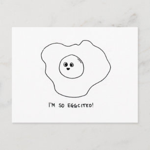 I'm So Eggcited Postcard