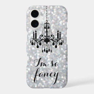 I'm so Fancy Chandelier Sparkle Silver iPhone 7