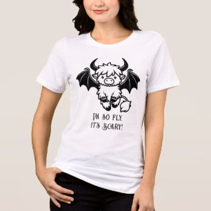 I'm so Fly Highland Cow Halloween Tri-Blend Shirt