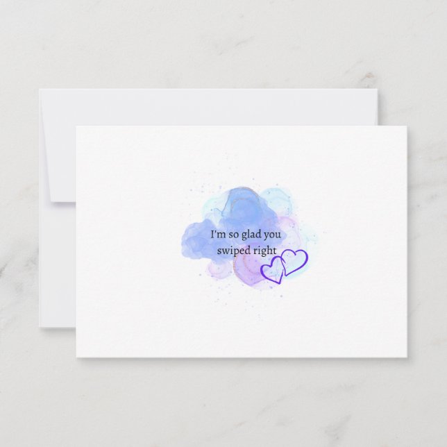 I'm so glad you swiped right card (Front)