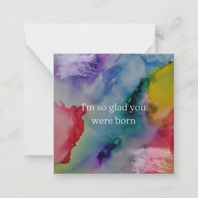 I'm so glad you were born  card (Front)