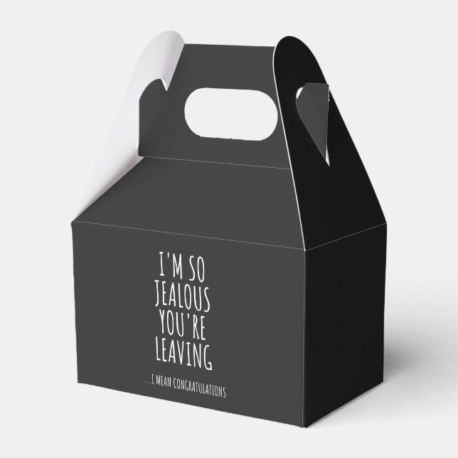 I'm So Jealous You're Leaving Favour Box (Front Side)