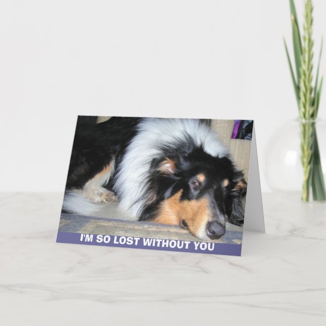 I'M SO LOST WITHOUT YOU CARD (Front)
