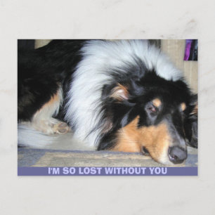I'M SO LOST WITHOUT YOU POSTCARD