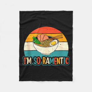 I'm So Ramentic - Matching Couple Ramen Noodles Lo Fleece Blanket