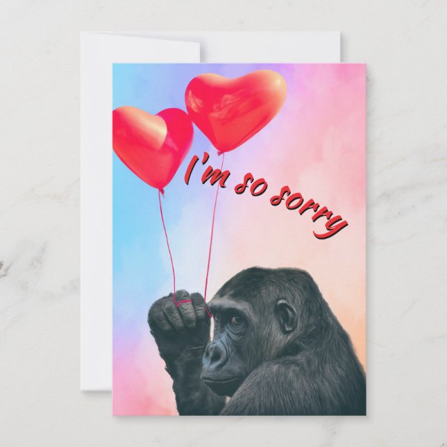 "I'm so sorry" Single card (Front)