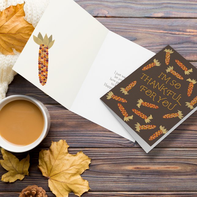 I'm So Thankful For You Thanksgiving Card (Creator Uploaded)