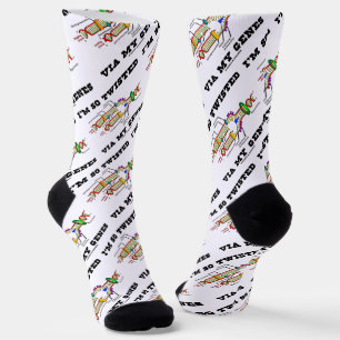 I'm So Twisted Via My Genes DNA Replication Humour Socks