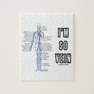 I'm So Vein (Circulatory System Anatomy Veins) Jigsaw Puzzle