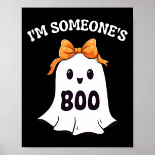 I'm Someone's Boo Funny Halloween Ghost Matching C Poster