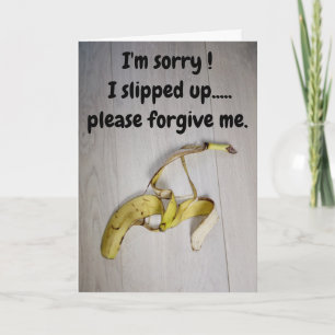 I'm sorry...banana skin card