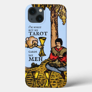 I'm sorry but my Tarot cards say meh...: 4 of Cups iPhone 13 Case
