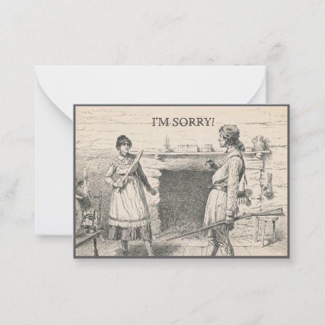 I'm sorry card (Front)