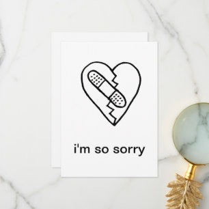 i'm sorry card