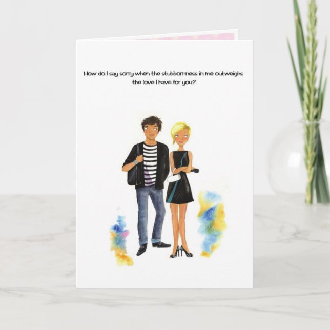 I'm Sorry Card (Front)