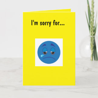 I'm sorry... card