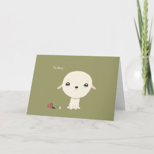 I'm Sorry Card Cute Puppy Sorry Greeting Card