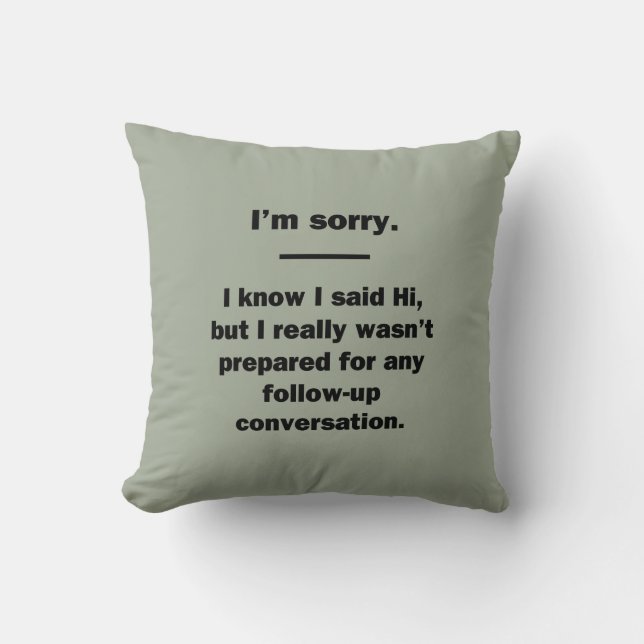 I'm Sorry. Cushion (Front)