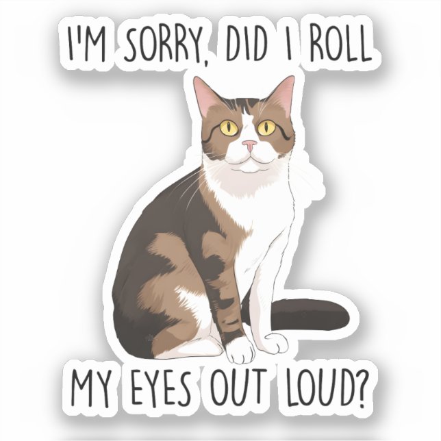 I'm Sorry, Did I Roll My Eyes Out Loud? (Front)