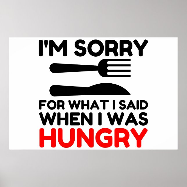 I'm Sorry For What I Said Poster (Front)