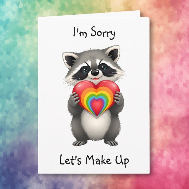 I'm Sorry I Miss You  | LGBTQ Racoon Card (Creator Uploaded)