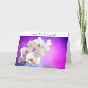 I'm Sorry, Please Forgive Me - Orchids, Apology Card