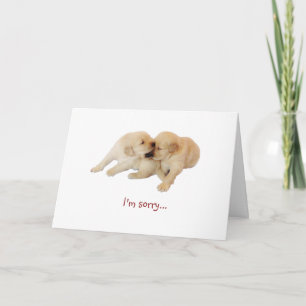 "I'm sorry" Puppy Love 1 Card