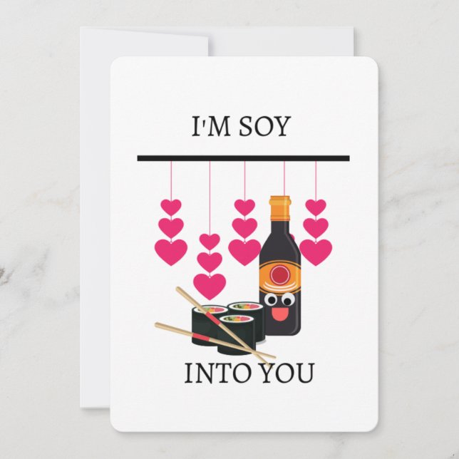 i'm soy into you holiday card (Front)